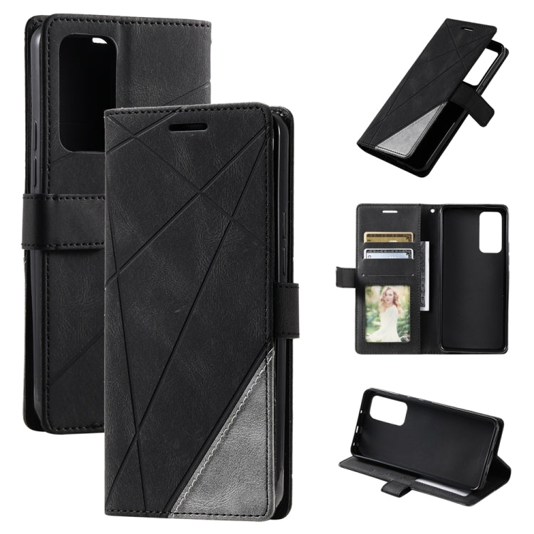 Skin Feel Splicing Leather Phone Case, For OPPO A57 2022, For Realme C30 4G, For Samsung Galaxy S23 5G, For Samsung Galaxy S23+ 5G, For Samsung Galaxy S23 Ultra 5G, For Xiaomi 12T / Redmi K50 Ultra, For Xiaomi Redmi 11 Prime 4G, For Samsung Galaxy A14 ...