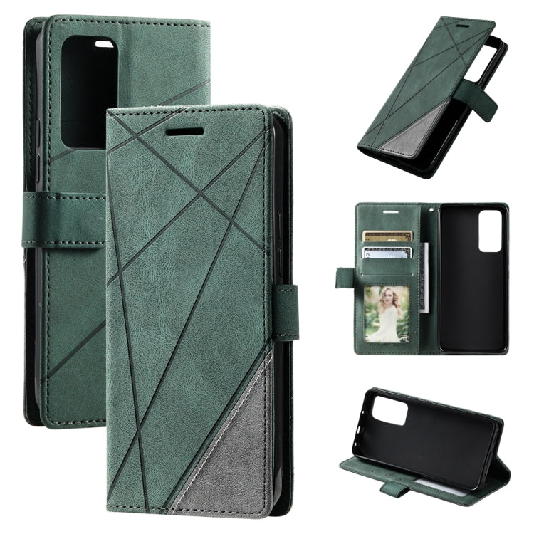 Skin Feel Splicing Leather Phone Case, For OPPO A57 2022, For Realme C30 4G, For Samsung Galaxy S23 5G, For Samsung Galaxy S23+ 5G, For Samsung Galaxy S23 Ultra 5G, For Xiaomi 12T / Redmi K50 Ultra, For Xiaomi Redmi 11 Prime 4G, For Samsung Galaxy A14 ...