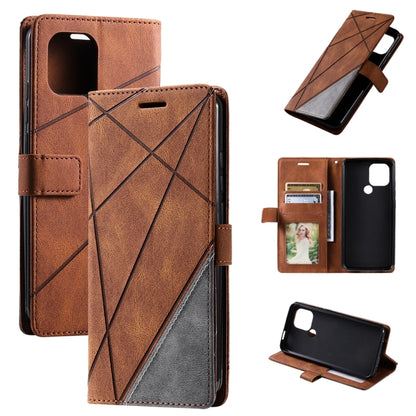 Skin Feel Splicing Leather Phone Case, For OPPO A57 2022, For Realme C30 4G, For Samsung Galaxy S23 5G, For Samsung Galaxy S23+ 5G, For Samsung Galaxy S23 Ultra 5G, For Xiaomi 12T / Redmi K50 Ultra, For Xiaomi Redmi 11 Prime 4G, For Samsung Galaxy A14 ...