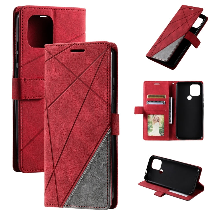Skin Feel Splicing Leather Phone Case, For OPPO A57 2022, For Realme C30 4G, For Samsung Galaxy S23 5G, For Samsung Galaxy S23+ 5G, For Samsung Galaxy S23 Ultra 5G, For Xiaomi 12T / Redmi K50 Ultra, For Xiaomi Redmi 11 Prime 4G, For Samsung Galaxy A14 ...