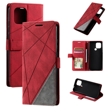 Skin Feel Splicing Leather Phone Case, For OPPO A57 2022, For Realme C30 4G, For Samsung Galaxy S23 5G, For Samsung Galaxy S23+ 5G, For Samsung Galaxy S23 Ultra 5G, For Xiaomi 12T / Redmi K50 Ultra, For Xiaomi Redmi 11 Prime 4G, For Samsung Galaxy A14 ...