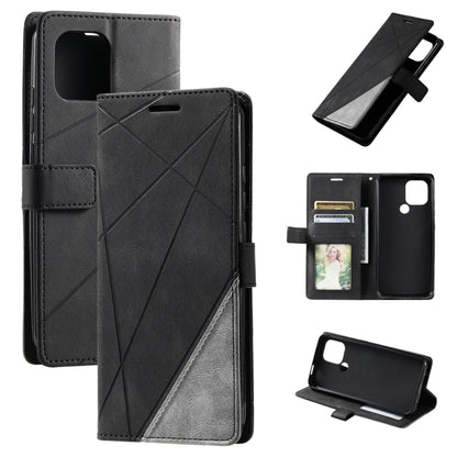 Skin Feel Splicing Leather Phone Case, For OPPO A57 2022, For Realme C30 4G, For Samsung Galaxy S23 5G, For Samsung Galaxy S23+ 5G, For Samsung Galaxy S23 Ultra 5G, For Xiaomi 12T / Redmi K50 Ultra, For Xiaomi Redmi 11 Prime 4G, For Samsung Galaxy A14 ...