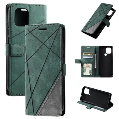 Skin Feel Splicing Leather Phone Case, For OPPO A57 2022, For Realme C30 4G, For Samsung Galaxy S23 5G, For Samsung Galaxy S23+ 5G, For Samsung Galaxy S23 Ultra 5G, For Xiaomi 12T / Redmi K50 Ultra, For Xiaomi Redmi 11 Prime 4G, For Samsung Galaxy A14 ...