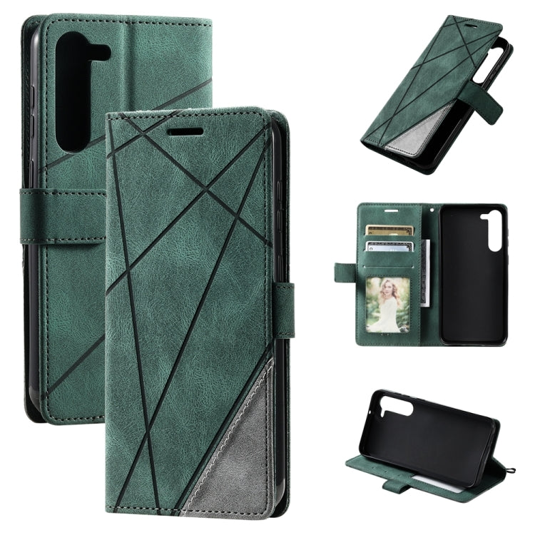 Skin Feel Splicing Leather Phone Case, For OPPO A57 2022, For Realme C30 4G, For Samsung Galaxy S23 5G, For Samsung Galaxy S23+ 5G, For Samsung Galaxy S23 Ultra 5G, For Xiaomi 12T / Redmi K50 Ultra, For Xiaomi Redmi 11 Prime 4G, For Samsung Galaxy A14 ...