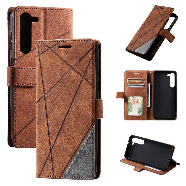 Skin Feel Splicing Leather Phone Case, For OPPO A57 2022, For Realme C30 4G, For Samsung Galaxy S23 5G, For Samsung Galaxy S23+ 5G, For Samsung Galaxy S23 Ultra 5G, For Xiaomi 12T / Redmi K50 Ultra, For Xiaomi Redmi 11 Prime 4G, For Samsung Galaxy A14 ...