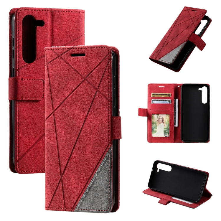 Skin Feel Splicing Leather Phone Case, For OPPO A57 2022, For Realme C30 4G, For Samsung Galaxy S23 5G, For Samsung Galaxy S23+ 5G, For Samsung Galaxy S23 Ultra 5G, For Xiaomi 12T / Redmi K50 Ultra, For Xiaomi Redmi 11 Prime 4G, For Samsung Galaxy A14 ...