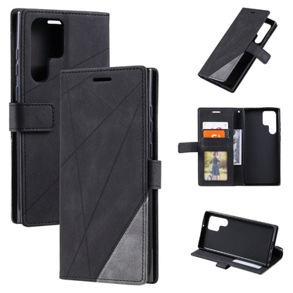 Skin Feel Splicing Leather Phone Case, For OPPO A57 2022, For Realme C30 4G, For Samsung Galaxy S23 5G, For Samsung Galaxy S23+ 5G, For Samsung Galaxy S23 Ultra 5G, For Xiaomi 12T / Redmi K50 Ultra, For Xiaomi Redmi 11 Prime 4G, For Samsung Galaxy A14 ...
