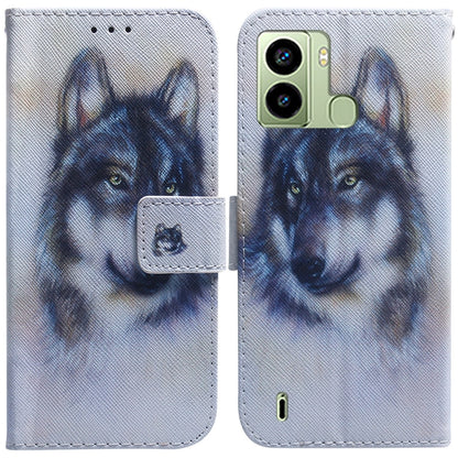 Coloured Drawing Flip Leather Phone Case, For Tecno Pop 6 Fingerprint, For Nokia G60