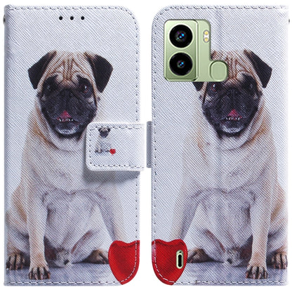Coloured Drawing Flip Leather Phone Case, For Tecno Pop 6 Fingerprint, For Nokia G60