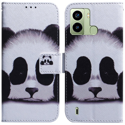 Coloured Drawing Flip Leather Phone Case, For Tecno Pop 6 Fingerprint, For Nokia G60