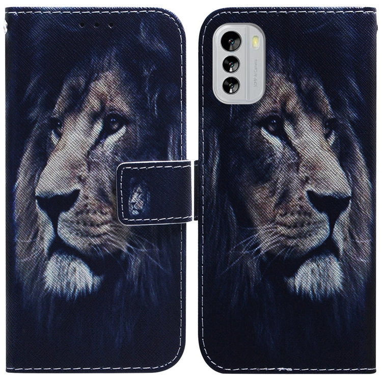 Coloured Drawing Flip Leather Phone Case, For Tecno Pop 6 Fingerprint, For Nokia G60