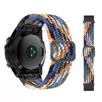 Adjustable Nylon Braided Elasticity Watch Band, For Garmin Fenix 7X