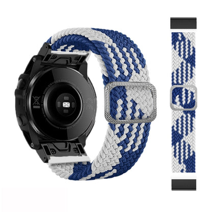 Adjustable Nylon Braided Elasticity Watch Band, For Garmin Fenix 7