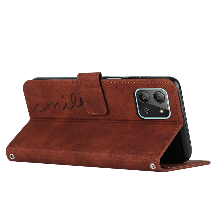 Skin Feel Heart Pattern Leather Phone Case with Lanyard, For Infinix Hot 11 2022, For Infinix Hot 12 Pro, For Infinix Hot 20 4G, For Infinix Hot 20 5G, For Infinix Hot 20S, For Tecno Pop 6, For Tecno Pop 6 Pro, For Tecno Pova Neo 2                     ...