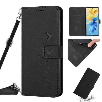 Skin Feel Heart Pattern Leather Phone Case with Lanyard, For Infinix Hot 11 2022, For Infinix Hot 12 Pro, For Infinix Hot 20 4G, For Infinix Hot 20 5G, For Infinix Hot 20S, For Tecno Pop 6, For Tecno Pop 6 Pro, For Tecno Pova Neo 2                     ...
