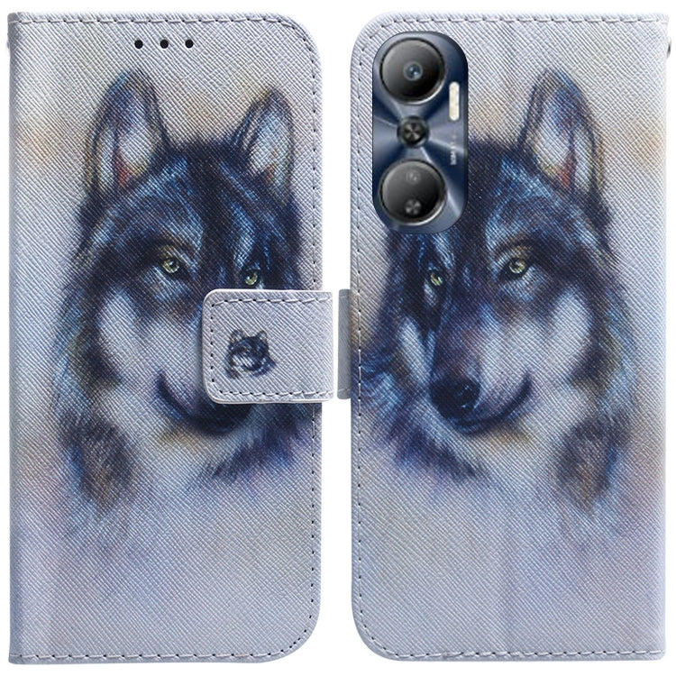 Coloured Drawing Flip Leather Phone Case, For Infinix Hot 20, For Infinix Hot 20 5G, For Infinix Hot 20i, For Infinix Hot 20s, For Realme Q3S / Q3T / 9 SE / 9 5G Speed, For Tecno Pova 4, For Tecno Pova Neo 2, For Xiaomi Redmi 11 Prime 4G
