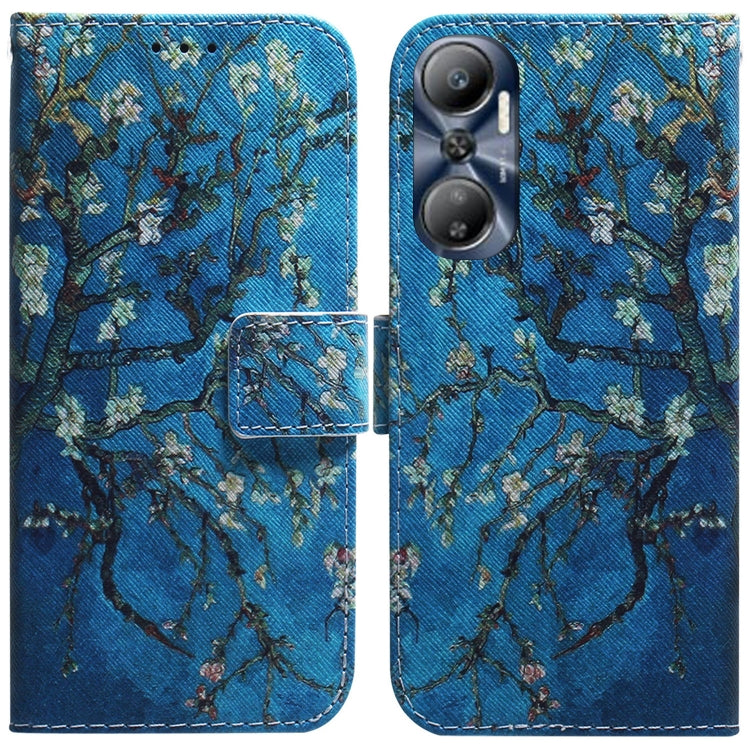 Coloured Drawing Flip Leather Phone Case, For Infinix Hot 20, For Infinix Hot 20 5G, For Infinix Hot 20i, For Infinix Hot 20s, For Realme Q3S / Q3T / 9 SE / 9 5G Speed, For Tecno Pova 4, For Tecno Pova Neo 2, For Xiaomi Redmi 11 Prime 4G
