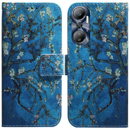Coloured Drawing Flip Leather Phone Case, For Infinix Hot 20, For Infinix Hot 20 5G, For Infinix Hot 20i, For Infinix Hot 20s, For Realme Q3S / Q3T / 9 SE / 9 5G Speed, For Tecno Pova 4, For Tecno Pova Neo 2, For Xiaomi Redmi 11 Prime 4G