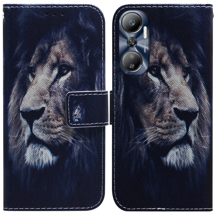 Coloured Drawing Flip Leather Phone Case, For Infinix Hot 20, For Infinix Hot 20 5G, For Infinix Hot 20i, For Infinix Hot 20s, For Realme Q3S / Q3T / 9 SE / 9 5G Speed, For Tecno Pova 4, For Tecno Pova Neo 2, For Xiaomi Redmi 11 Prime 4G