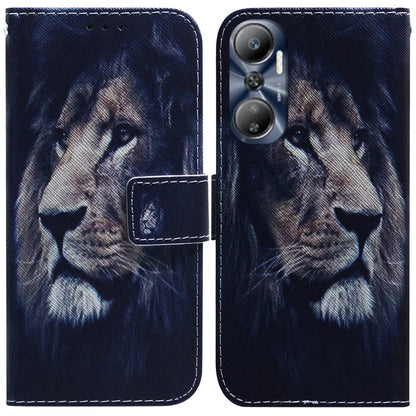Coloured Drawing Flip Leather Phone Case, For Infinix Hot 20, For Infinix Hot 20 5G, For Infinix Hot 20i, For Infinix Hot 20s, For Realme Q3S / Q3T / 9 SE / 9 5G Speed, For Tecno Pova 4, For Tecno Pova Neo 2, For Xiaomi Redmi 11 Prime 4G