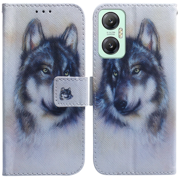 Coloured Drawing Flip Leather Phone Case, For Infinix Hot 20, For Infinix Hot 20 5G, For Infinix Hot 20i, For Infinix Hot 20s, For Realme Q3S / Q3T / 9 SE / 9 5G Speed, For Tecno Pova 4, For Tecno Pova Neo 2, For Xiaomi Redmi 11 Prime 4G