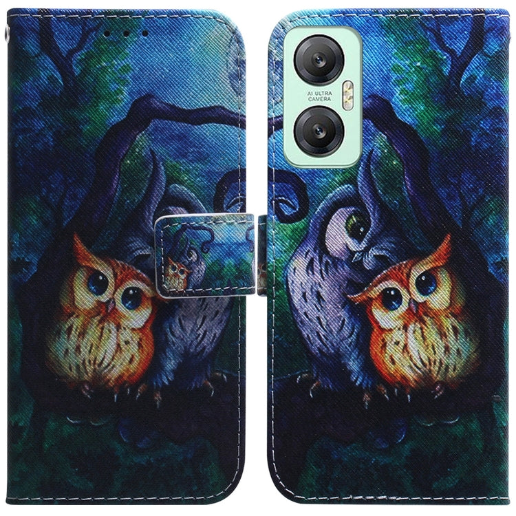 Coloured Drawing Flip Leather Phone Case, For Infinix Hot 20, For Infinix Hot 20 5G, For Infinix Hot 20i, For Infinix Hot 20s, For Realme Q3S / Q3T / 9 SE / 9 5G Speed, For Tecno Pova 4, For Tecno Pova Neo 2, For Xiaomi Redmi 11 Prime 4G