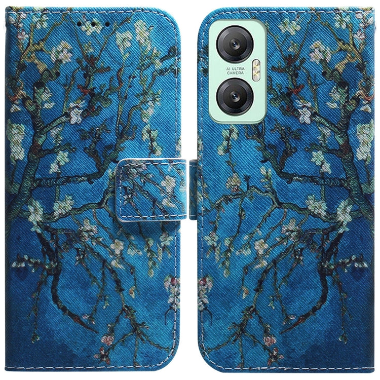 Coloured Drawing Flip Leather Phone Case, For Infinix Hot 20, For Infinix Hot 20 5G, For Infinix Hot 20i, For Infinix Hot 20s, For Realme Q3S / Q3T / 9 SE / 9 5G Speed, For Tecno Pova 4, For Tecno Pova Neo 2, For Xiaomi Redmi 11 Prime 4G