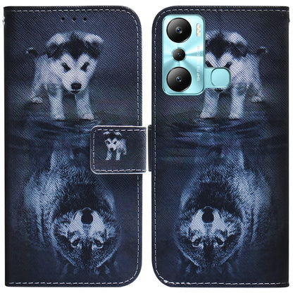 Coloured Drawing Flip Leather Phone Case, For Infinix Hot 20, For Infinix Hot 20 5G, For Infinix Hot 20i, For Infinix Hot 20s, For Realme Q3S / Q3T / 9 SE / 9 5G Speed, For Tecno Pova 4, For Tecno Pova Neo 2, For Xiaomi Redmi 11 Prime 4G