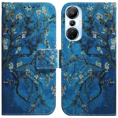 Coloured Drawing Flip Leather Phone Case, For Infinix Hot 20, For Infinix Hot 20 5G, For Infinix Hot 20i, For Infinix Hot 20s, For Realme Q3S / Q3T / 9 SE / 9 5G Speed, For Tecno Pova 4, For Tecno Pova Neo 2, For Xiaomi Redmi 11 Prime 4G