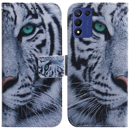 Coloured Drawing Flip Leather Phone Case, For Infinix Hot 20, For Infinix Hot 20 5G, For Infinix Hot 20i, For Infinix Hot 20s, For Realme Q3S / Q3T / 9 SE / 9 5G Speed, For Tecno Pova 4, For Tecno Pova Neo 2, For Xiaomi Redmi 11 Prime 4G