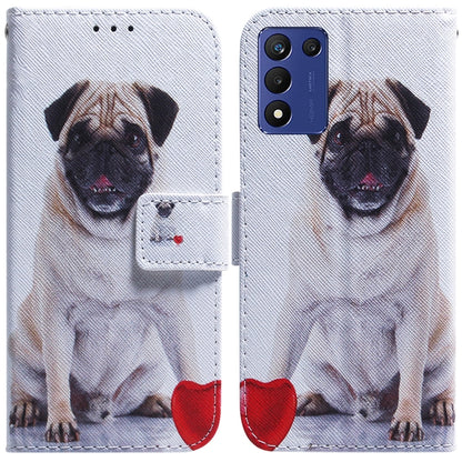 Coloured Drawing Flip Leather Phone Case, For Infinix Hot 20, For Infinix Hot 20 5G, For Infinix Hot 20i, For Infinix Hot 20s, For Realme Q3S / Q3T / 9 SE / 9 5G Speed, For Tecno Pova 4, For Tecno Pova Neo 2, For Xiaomi Redmi 11 Prime 4G
