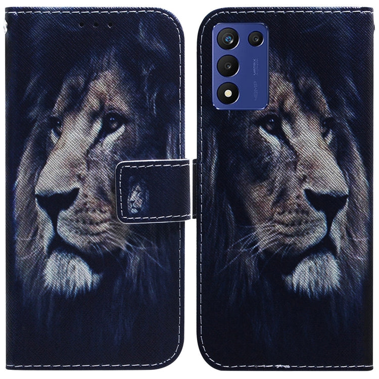 Coloured Drawing Flip Leather Phone Case, For Infinix Hot 20, For Infinix Hot 20 5G, For Infinix Hot 20i, For Infinix Hot 20s, For Realme Q3S / Q3T / 9 SE / 9 5G Speed, For Tecno Pova 4, For Tecno Pova Neo 2, For Xiaomi Redmi 11 Prime 4G
