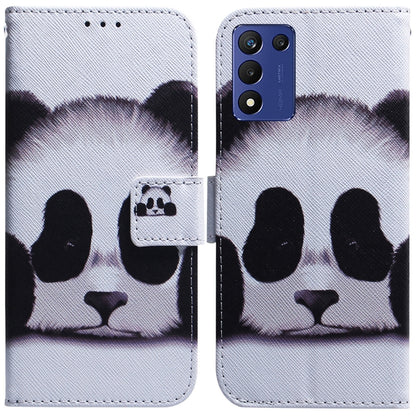 Coloured Drawing Flip Leather Phone Case, For Infinix Hot 20, For Infinix Hot 20 5G, For Infinix Hot 20i, For Infinix Hot 20s, For Realme Q3S / Q3T / 9 SE / 9 5G Speed, For Tecno Pova 4, For Tecno Pova Neo 2, For Xiaomi Redmi 11 Prime 4G