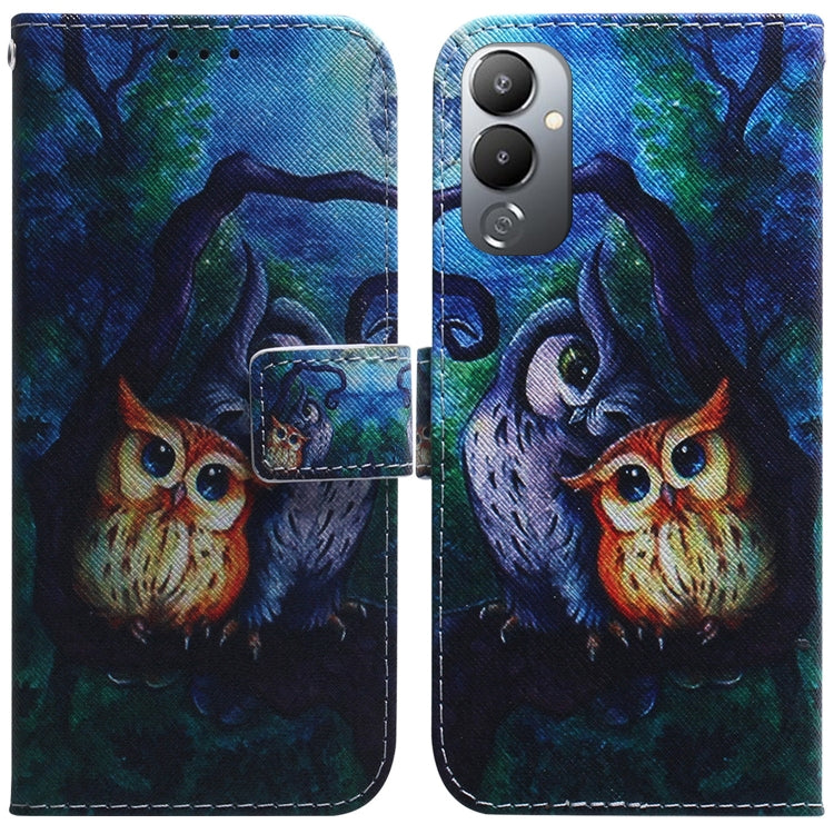 Coloured Drawing Flip Leather Phone Case, For Infinix Hot 20, For Infinix Hot 20 5G, For Infinix Hot 20i, For Infinix Hot 20s, For Realme Q3S / Q3T / 9 SE / 9 5G Speed, For Tecno Pova 4, For Tecno Pova Neo 2, For Xiaomi Redmi 11 Prime 4G