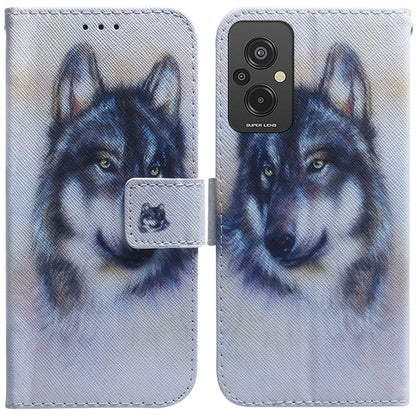 Coloured Drawing Flip Leather Phone Case, For Infinix Hot 20, For Infinix Hot 20 5G, For Infinix Hot 20i, For Infinix Hot 20s, For Realme Q3S / Q3T / 9 SE / 9 5G Speed, For Tecno Pova 4, For Tecno Pova Neo 2, For Xiaomi Redmi 11 Prime 4G