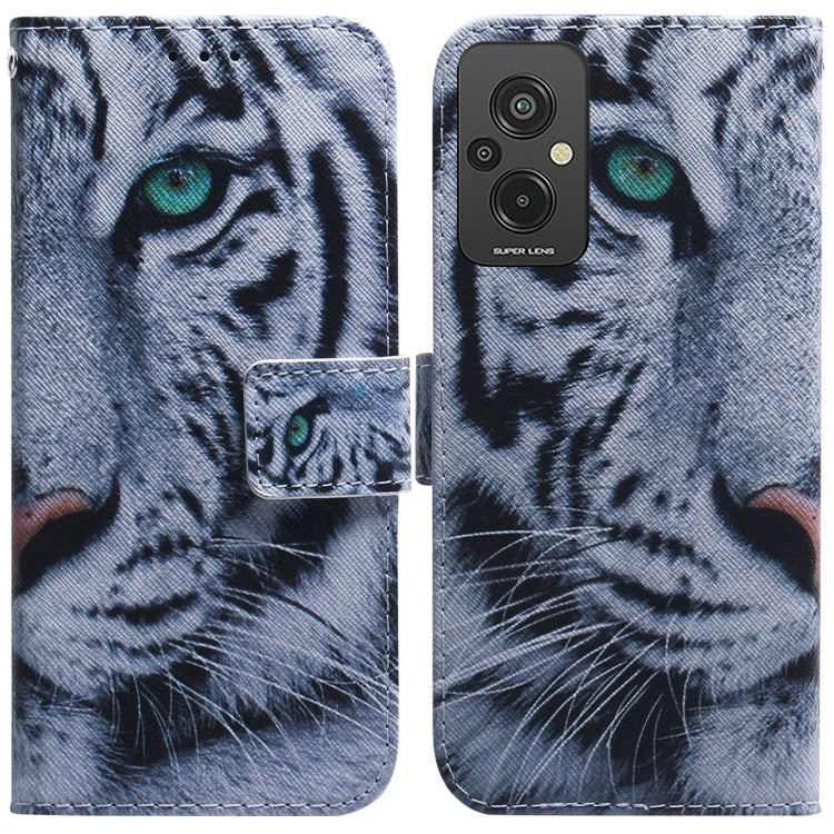 Coloured Drawing Flip Leather Phone Case, For Infinix Hot 20, For Infinix Hot 20 5G, For Infinix Hot 20i, For Infinix Hot 20s, For Realme Q3S / Q3T / 9 SE / 9 5G Speed, For Tecno Pova 4, For Tecno Pova Neo 2, For Xiaomi Redmi 11 Prime 4G