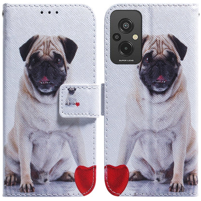 Coloured Drawing Flip Leather Phone Case, For Infinix Hot 20, For Infinix Hot 20 5G, For Infinix Hot 20i, For Infinix Hot 20s, For Realme Q3S / Q3T / 9 SE / 9 5G Speed, For Tecno Pova 4, For Tecno Pova Neo 2, For Xiaomi Redmi 11 Prime 4G