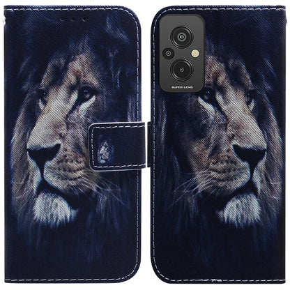 Coloured Drawing Flip Leather Phone Case, For Infinix Hot 20, For Infinix Hot 20 5G, For Infinix Hot 20i, For Infinix Hot 20s, For Realme Q3S / Q3T / 9 SE / 9 5G Speed, For Tecno Pova 4, For Tecno Pova Neo 2, For Xiaomi Redmi 11 Prime 4G