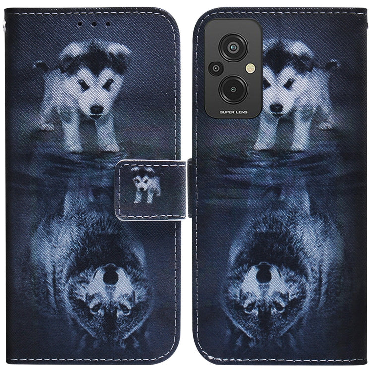 Coloured Drawing Flip Leather Phone Case, For Infinix Hot 20, For Infinix Hot 20 5G, For Infinix Hot 20i, For Infinix Hot 20s, For Realme Q3S / Q3T / 9 SE / 9 5G Speed, For Tecno Pova 4, For Tecno Pova Neo 2, For Xiaomi Redmi 11 Prime 4G