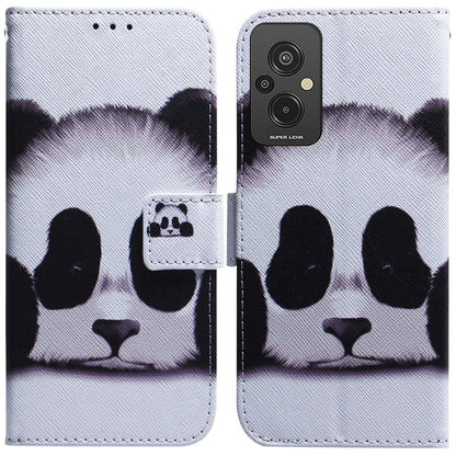 Coloured Drawing Flip Leather Phone Case, For Infinix Hot 20, For Infinix Hot 20 5G, For Infinix Hot 20i, For Infinix Hot 20s, For Realme Q3S / Q3T / 9 SE / 9 5G Speed, For Tecno Pova 4, For Tecno Pova Neo 2, For Xiaomi Redmi 11 Prime 4G