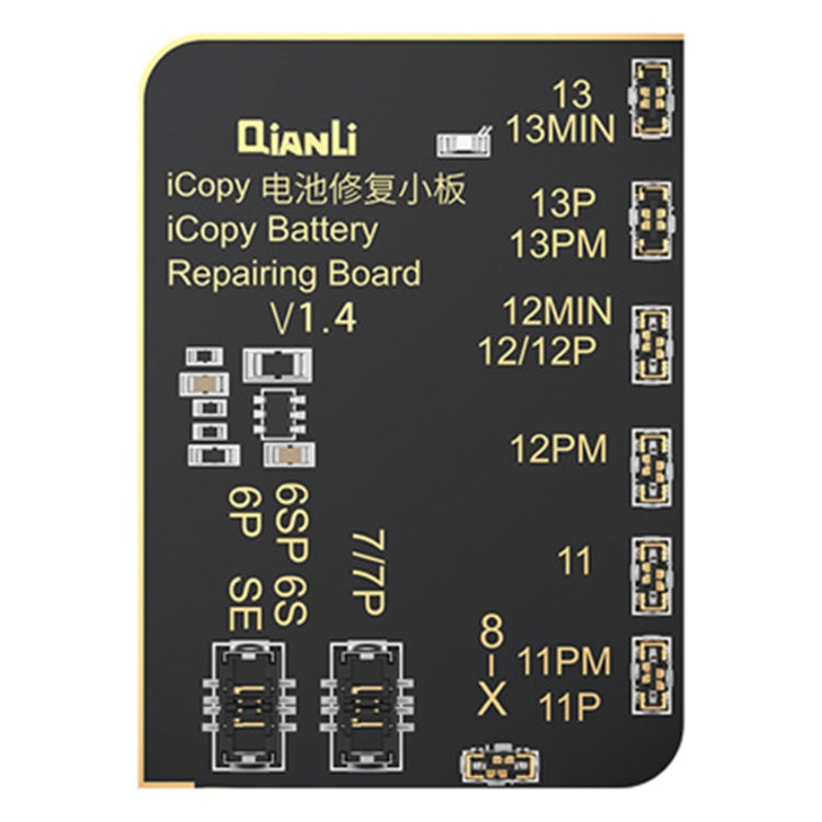 Pour iPhone 6 - 13 Pro Max Qianli iCopy Plus 2.2 Programmeur de détection de réparation, édition standard, avec carte de batterie, avec carte de batterie + carte d'écouteurs, module de batterie