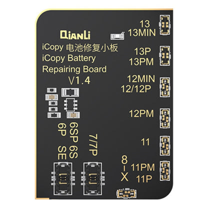 Pour iPhone 6 - 13 Pro Max Qianli iCopy Plus 2.2 Programmeur de détection de réparation, édition standard, avec carte de batterie, avec carte de batterie + carte d'écouteurs, module de batterie
