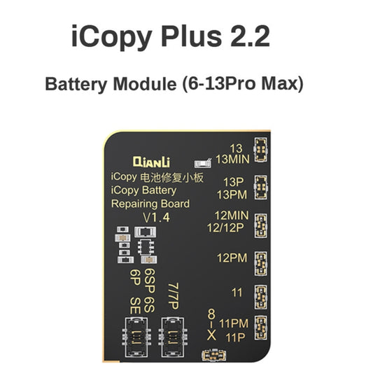For iPhone 6 - 13 Pro Max Qianli iCopy Plus 2.2 Repair Detection Programmer, Battery Module