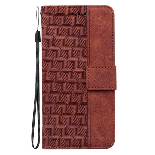 Geometric Embossed Leather Phone Case, For Infinix Hot 20, For Infinix Hot 20 5G, For Infinix Hot 20i, For Infinix Hot 20s, For Realme Q3S / Q3T / 9 SE / 9 5G Speed, For Tecno Pova 4, For Tecno Pova Neo 2, For Xiaomi Redmi 11 Prime 4G                  ...