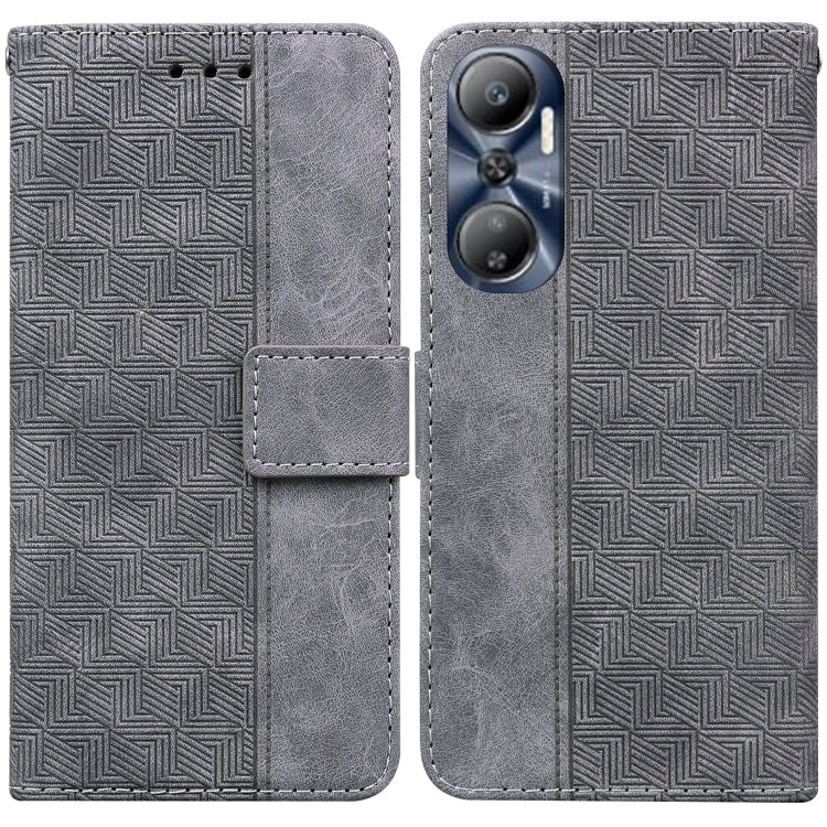 Geometric Embossed Leather Phone Case, For Infinix Hot 20, For Infinix Hot 20 5G, For Infinix Hot 20i, For Infinix Hot 20s, For Realme Q3S / Q3T / 9 SE / 9 5G Speed, For Tecno Pova 4, For Tecno Pova Neo 2, For Xiaomi Redmi 11 Prime 4G                  ...