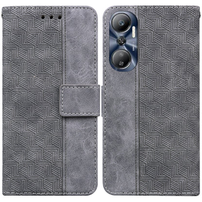 Geometric Embossed Leather Phone Case, For Infinix Hot 20, For Infinix Hot 20 5G, For Infinix Hot 20i, For Infinix Hot 20s, For Realme Q3S / Q3T / 9 SE / 9 5G Speed, For Tecno Pova 4, For Tecno Pova Neo 2, For Xiaomi Redmi 11 Prime 4G                  ...