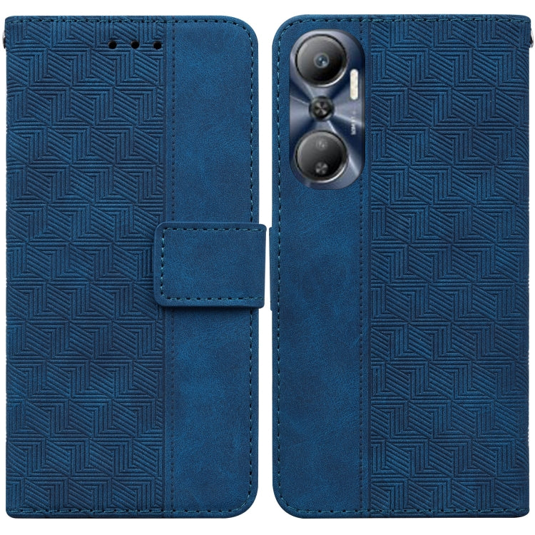 Geometric Embossed Leather Phone Case, For Infinix Hot 20, For Infinix Hot 20 5G, For Infinix Hot 20i, For Infinix Hot 20s, For Realme Q3S / Q3T / 9 SE / 9 5G Speed, For Tecno Pova 4, For Tecno Pova Neo 2, For Xiaomi Redmi 11 Prime 4G                  ...