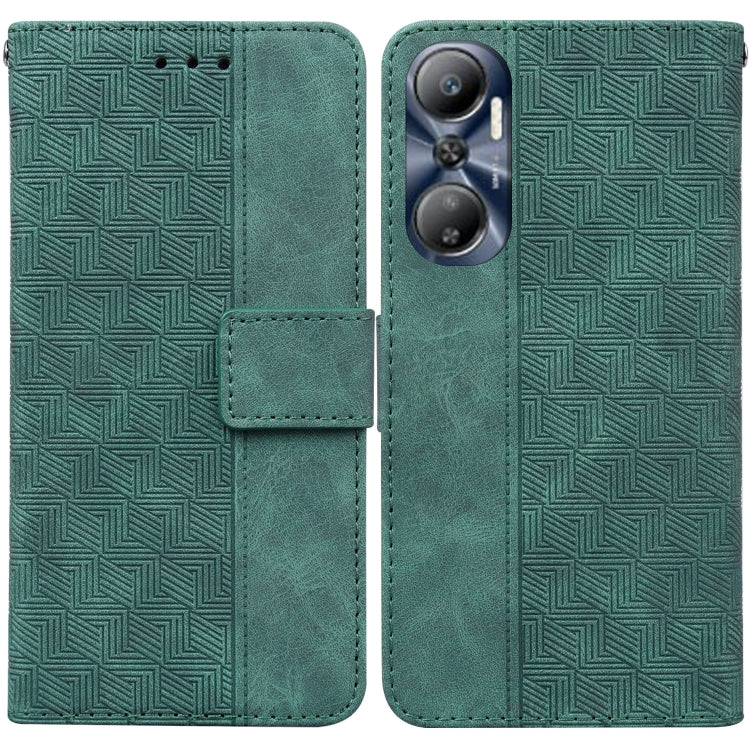 Geometric Embossed Leather Phone Case, For Infinix Hot 20, For Infinix Hot 20 5G, For Infinix Hot 20i, For Infinix Hot 20s, For Realme Q3S / Q3T / 9 SE / 9 5G Speed, For Tecno Pova 4, For Tecno Pova Neo 2, For Xiaomi Redmi 11 Prime 4G                  ...