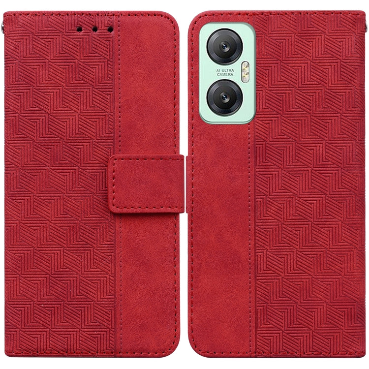 Geometric Embossed Leather Phone Case, For Infinix Hot 20, For Infinix Hot 20 5G, For Infinix Hot 20i, For Infinix Hot 20s, For Realme Q3S / Q3T / 9 SE / 9 5G Speed, For Tecno Pova 4, For Tecno Pova Neo 2, For Xiaomi Redmi 11 Prime 4G                  ...