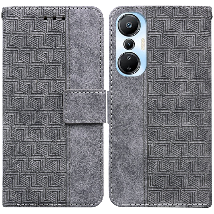 Geometric Embossed Leather Phone Case, For Infinix Hot 20, For Infinix Hot 20 5G, For Infinix Hot 20i, For Infinix Hot 20s, For Realme Q3S / Q3T / 9 SE / 9 5G Speed, For Tecno Pova 4, For Tecno Pova Neo 2, For Xiaomi Redmi 11 Prime 4G                  ...